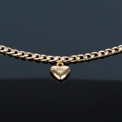 Luxury Heart Lock Choker Necklace – Adjustable Gold or Silver