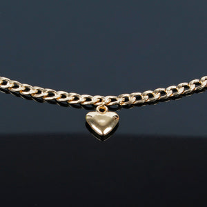 Trendy Cute Heart Lock Choker Necklace