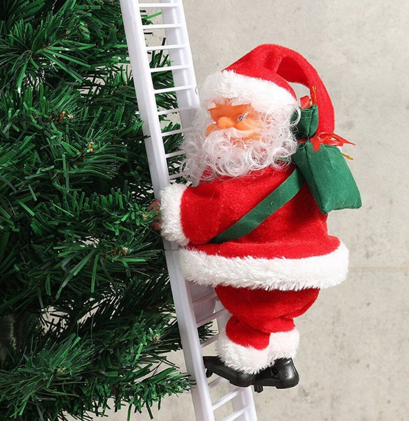 Climbing & Singing Santa Claus Electric Ladder Christmas Gift - MomProStore 