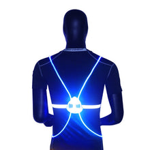 Load image into Gallery viewer, Light Up led safety bike vest Outdoor 360 Reflective LED Flash Driving Vest High For Night Running