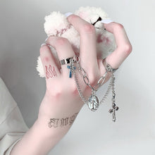 Load image into Gallery viewer, Punk Cool Hip Pop Rings Multi-layer Adjustable Chain