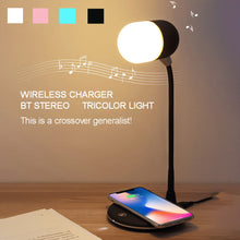 Load image into Gallery viewer, Three-in-one Night Light Wireless Speaker Charger Light