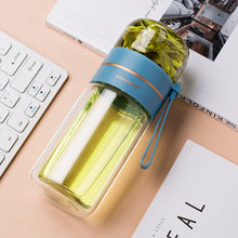 Load image into Gallery viewer, Glass Water Bottle With Tea Infuser