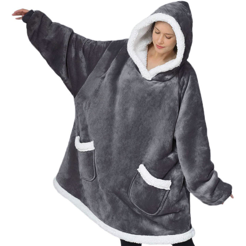 Oversized Hoodie Blanket Pullover With Pockets