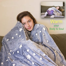 Load image into Gallery viewer, Magic Glow In The Dark Blanket luminous blanket