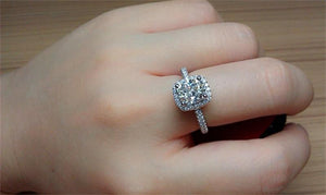 Bridal Wedding Ring 925 Sterling Silver Rings - MomProStore 