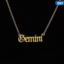 Load image into Gallery viewer, 12 Zodiac Letter Constellations Pendants Necklace For Women Men - MomProStore 