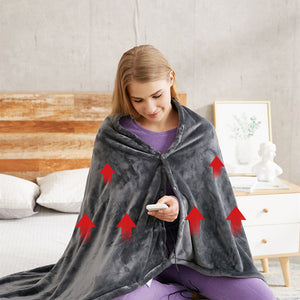 Usb Heated Warm Shawl Heated Plush Blanket