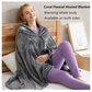 Usb Heated Warm Shawl Heated Plush Blanket