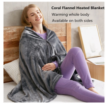 Load image into Gallery viewer, Usb Heated Warm Shawl Heated Plush Blanket