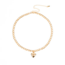 Load image into Gallery viewer, Trendy Cute Heart Lock Choker Necklace