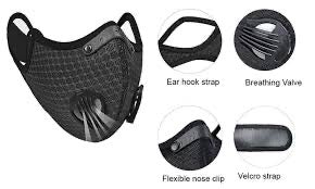 Cycling Face Mask Filter Breathable Anti Dust in stock