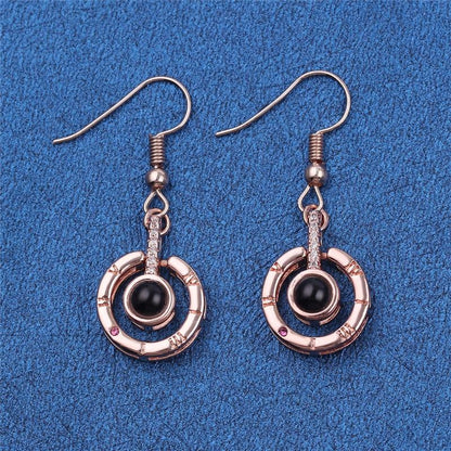 I Love You Projection Earring 100 languages - MomProStore 