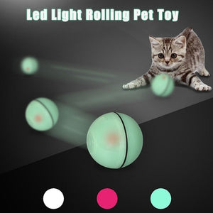 Led USB Smart Rolling Ball Pet Toy For Cats & Dogs - MomProStore 