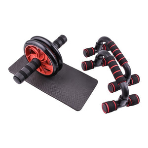 Workout Home Gym Fitness Equipment Abdominal Muscle Trainer Roller Push-Up Bar