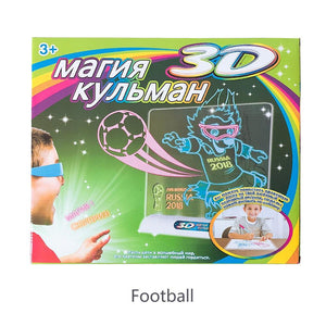 3D Drawing Tablet illuminated Writing Board for Kids - MomProStore 