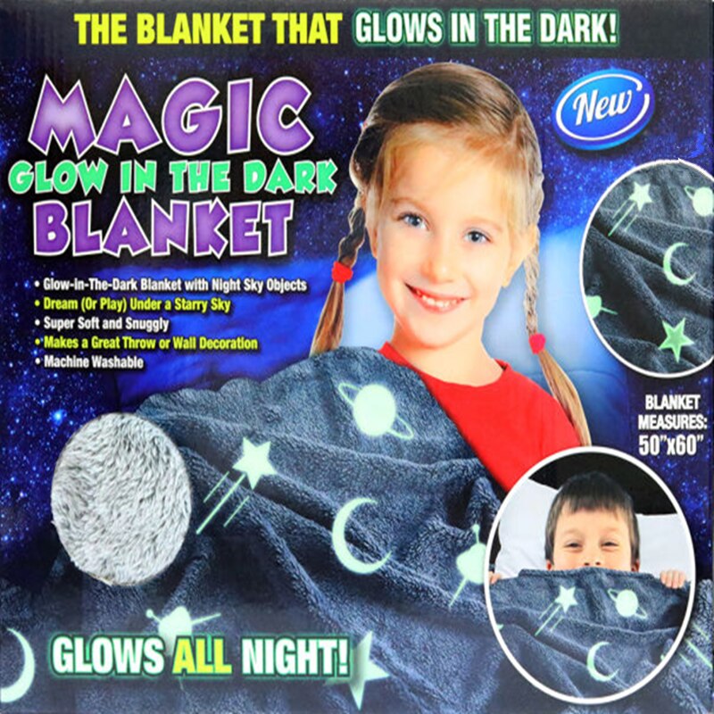 Magic Glow In The Dark Blanket luminous blanket