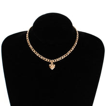 Load image into Gallery viewer, Trendy Cute Heart Lock Choker Necklace