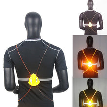 Load image into Gallery viewer, Light Up led safety bike vest Outdoor 360 Reflective LED Flash Driving Vest High For Night Running