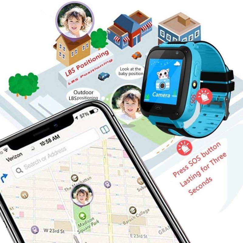 Sos location Alert GPS Tracker for Kids Smart Watch for iPhone iOS Android - MomProStore 