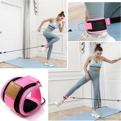 Resistance Bands with Ankle Straps Cuff Lifting Fitness Exercise home gym - MomProStore 