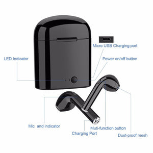 Mini Wireless Bluetooth Earbud Headset With Charging Box - MomProStore 