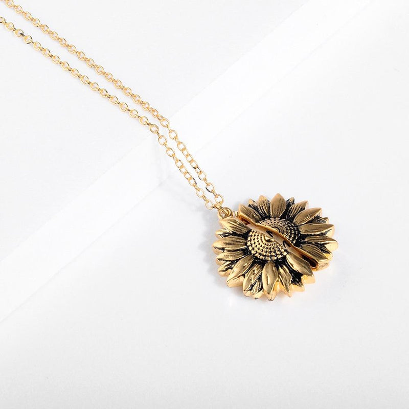 Bohemia Vintage Sunflower Pendant Necklace - MomProStore 