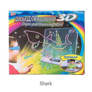 3D Drawing Tablet illuminated Writing Board for Kids - MomProStore 