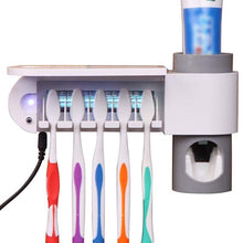 Load image into Gallery viewer, Antibacteria UV Light Toothbrush Sterilizer Automatic Toothpaste Dispenser - MomProStore 