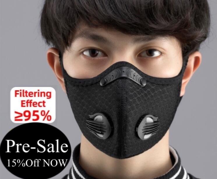 Cycling Face Mask Filter Breathable Anti Dust in stock - MomProStore 