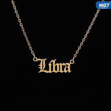 Load image into Gallery viewer, 12 Zodiac Letter Constellations Pendants Necklace For Women Men - MomProStore 