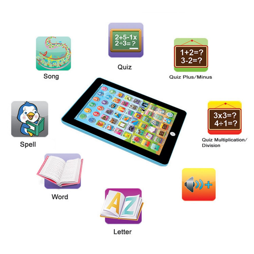 Educationl Kids plastic Tablet Learning Toy For Kids - MomProStore 