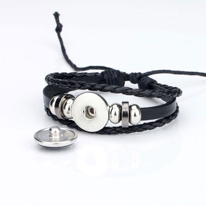 Luminous Leather Men's & Women's Bracelet 12 Constellation Charm - MomProStore 