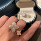 Adjustable Ring Four Leaf Clover Silver Color Luxury Women Rings