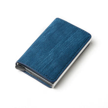 Load image into Gallery viewer, Personalized RFID wallet for men with card holder and aluminum box