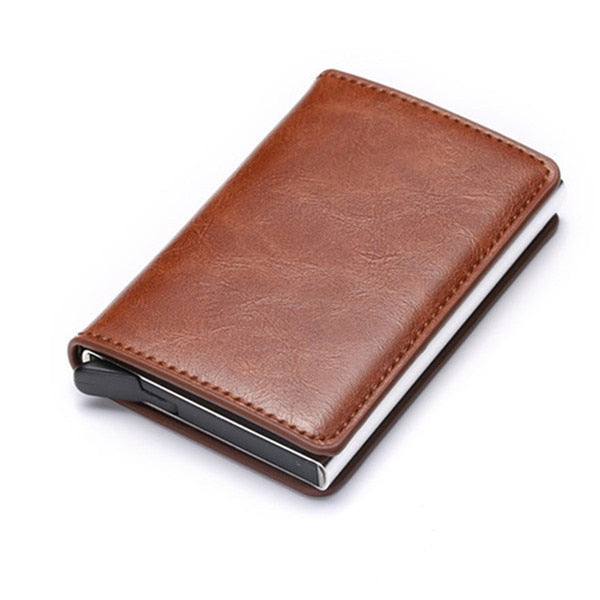 Personalized RFID wallet for men with card holder and aluminum box