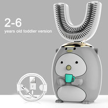 Load image into Gallery viewer, 360° electric toothbrush for kids with cartoon pattern