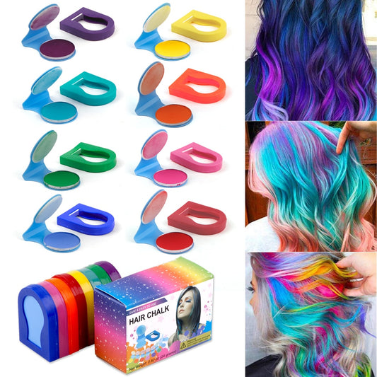 Temporary Hair Color Chalk Powder Spray (8 Colors)