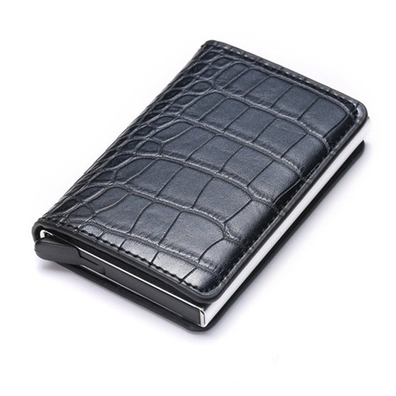 Personalized RFID wallet for men with card holder and aluminum box