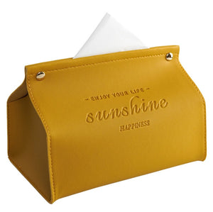 Leather Tissue Box Car Home Living Room Decoration