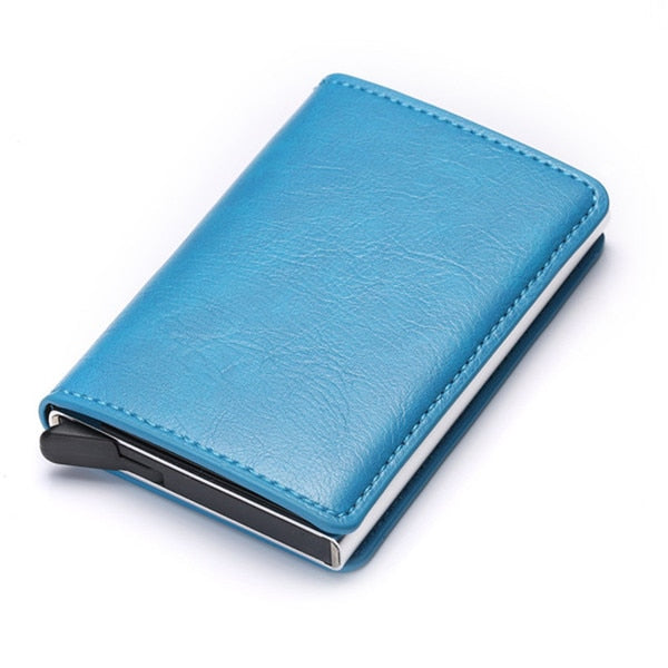 Personalized RFID wallet for men with card holder and aluminum box