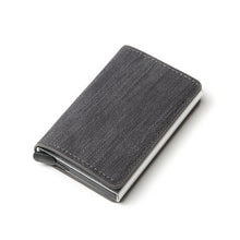 Load image into Gallery viewer, Personalized RFID wallet for men with card holder and aluminum box