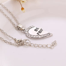 Load image into Gallery viewer, 2 Pcs Best  Friend Necklace Crystal Heart Pendant