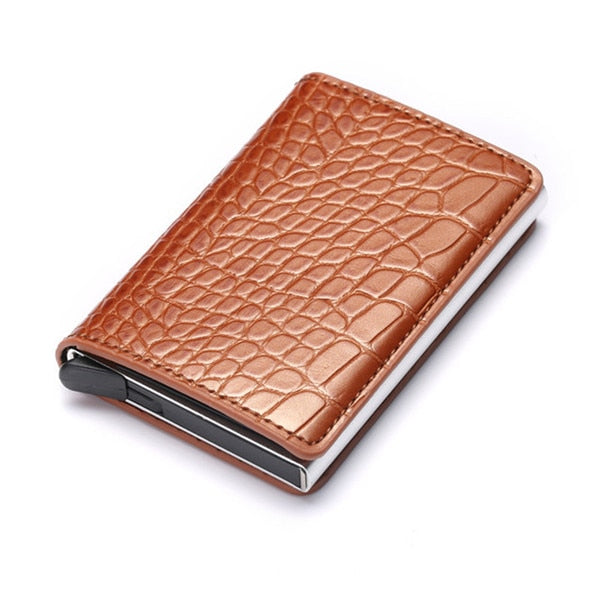 Personalized RFID wallet for men with card holder and aluminum box