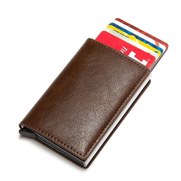 Personalized RFID wallet for men with card holder and aluminum box