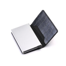 Load image into Gallery viewer, Personalized RFID wallet for men with card holder and aluminum box