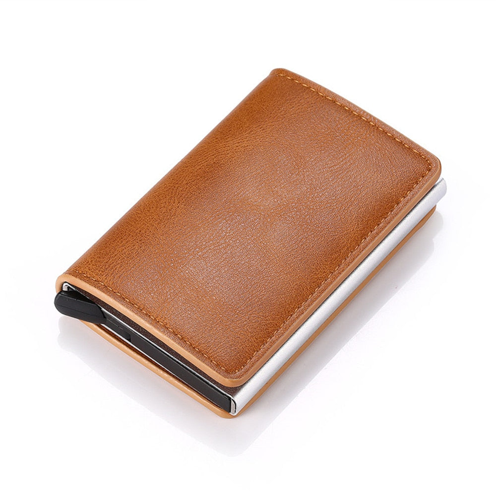 Personalized RFID wallet for men with card holder and aluminum box