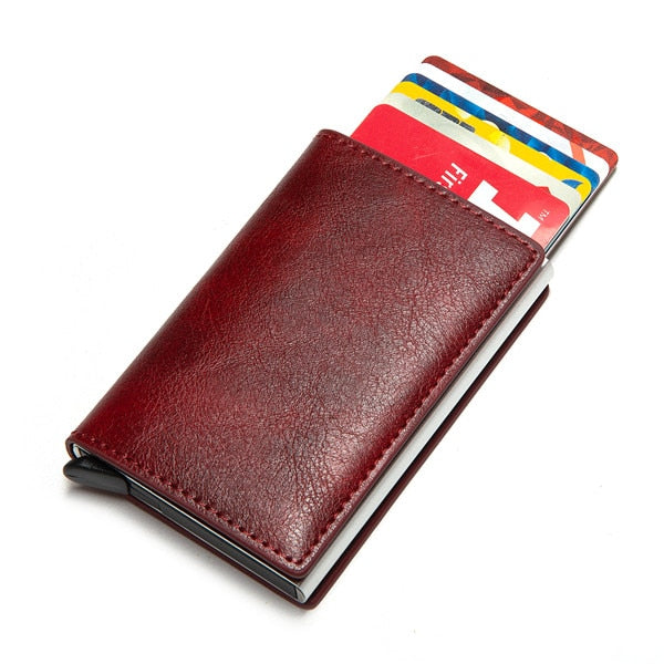 Personalized RFID wallet for men with card holder and aluminum box