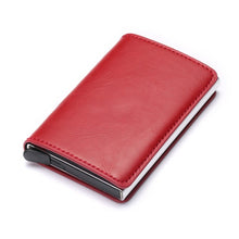 Load image into Gallery viewer, Personalized RFID wallet for men with card holder and aluminum box