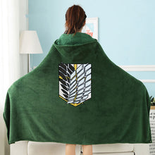 Load image into Gallery viewer, Attack on Titan flannel blanket cloak for cosplay